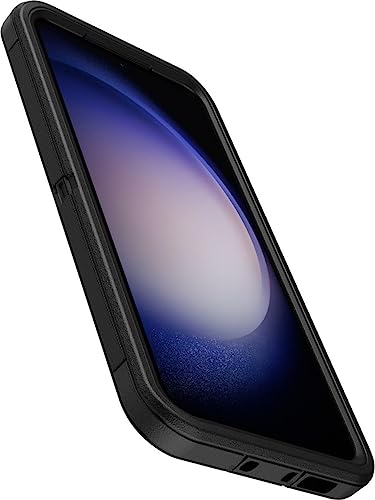 OtterBox Galaxy S23+ (Only) - Defender Series Case - Black, Rugged & Durable - with Port Protection - Includes Holster Clip Kickstand - Microbial Defense Protection - Non-Retail Packaging - color: Black