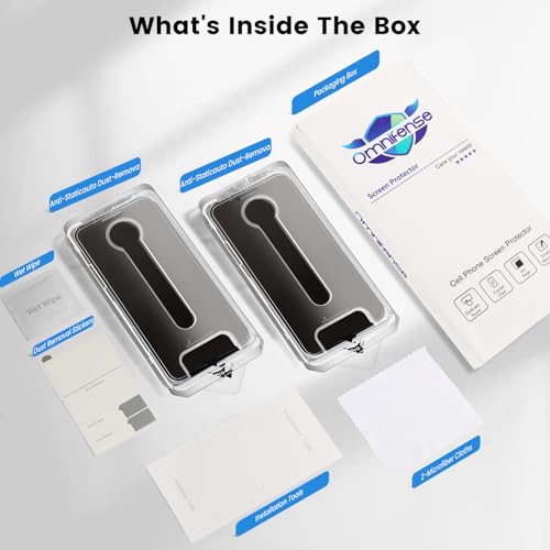 360 Privacy for iPhone 16 Pro Max Screen Protector 2 Pack, [Auto Alignment Dust Free] Full Coverage Easy Install 4 Way Anti Spy Tempered Glass for Apple 16 Pro Max - size: iPhone 16 Pro Max