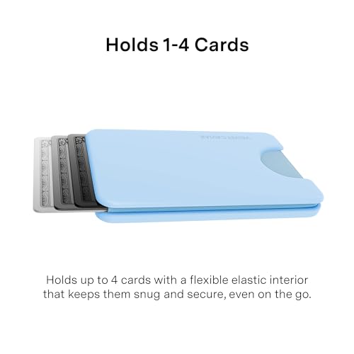 VELVET CAVIAR compatible with MagSafe Wallet - Magnetic Card Holder - color: Cotton Candy Blue