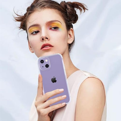 ONES for iPhone 14 Plus Slim Case Clear, [PC + TPU Hybrid][Military-Grade Drop Protection][Anti-Yellowing], Shockproof Silicone Hard Cover, Transparent Case - color: HD Highly Clear, size: iPhone 14 Plus