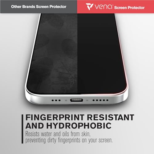VENA for iPhone 15 Privacy Tempered Glass Screen Protector - 3 Pack - color: Privacy