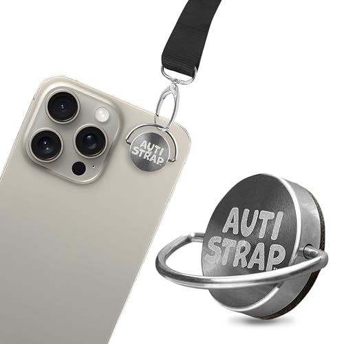 Metal Phone Anchor with Adhesive, Phone Tether Tab for Neck, Cell Phone Lanyard Accessories