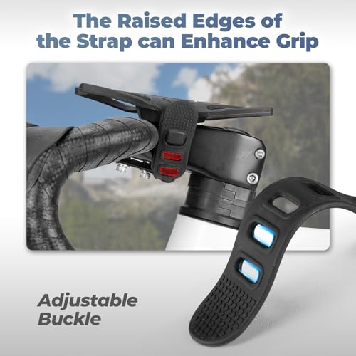 ROCKBROS Bike Phone Mount Stem Anti-Vibration Silicone Holder 4-7 Inch