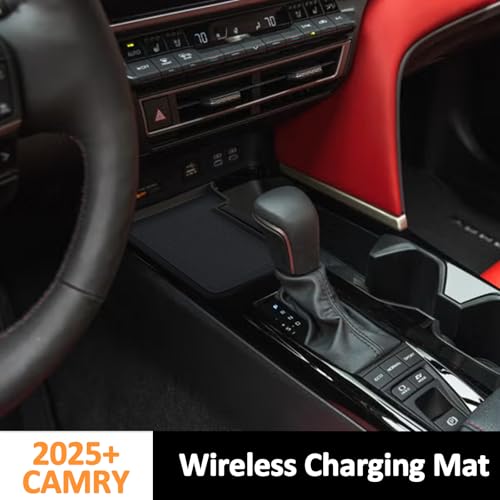 TOPINSTALL Silicone Wireless Charging Non-Slip Mat for 2025+ Toyota Camry - color: Wireless Charging Silicone Mat