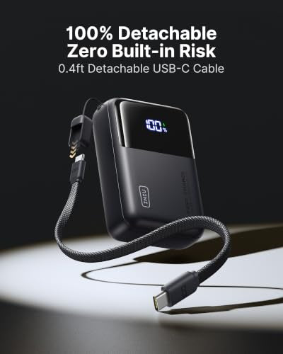 INIU Laptop Power Bank, Smallest 25000mAh 100W Fast Charging Battery Pack - color: Metallic Coffee