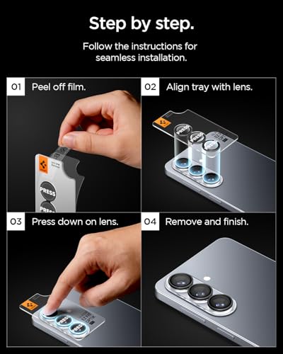 Spigen Camera Lens Protector for Galaxy S26 - Black [2 Pack]