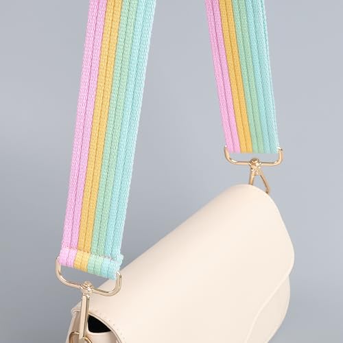 chushui Clip and Go Strap for Phone with Wallet Crossbody, Adjustable Anti-Theft Cell Phone Lanyard,Purse Strap with Zippered Pouch, for Women - color: Rainbow + Rabbit + Phone Shim (Adjustable)