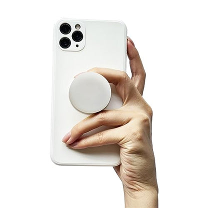 GRIPONG Cute Soft Silicone Cover Expandable Collapsible Mobile Phone Grip Stand Holder for Smartphone Tablet Cell Phone Accessory (Matt Clear) - color: Matt Clear