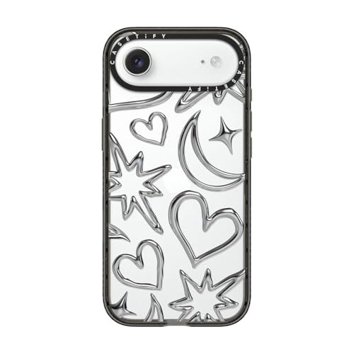 CASETiFY for iPhone Air Case - Impact | Slim Fit | 8.2 ft. 4X Military Grade Drop Protection | Chrome Scribbles | Black - color: Chrome Scribbles, size: Iphone Air (6.5")
