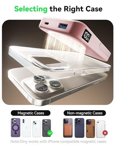 Power Bank for Magsafe Charger 10000mAh Portable Charger