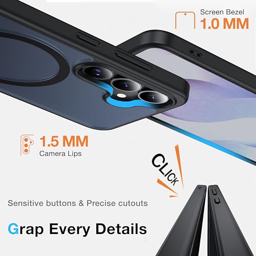 for Samsung Galaxy S25 Case with MagSafe - color: Black, size: Galaxy S25 with Stand