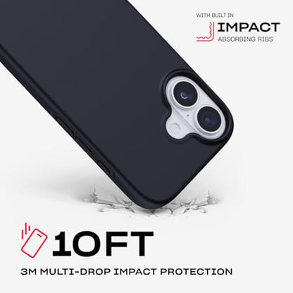 Tech21 EvoLite Case for iPhone 17 – Black | Slim Protective Case | Impact Protection | Wireless Charging Compatible - color: Black, size: iPhone 17