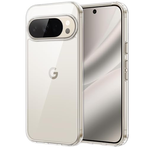 JETech Case for Google Pixel 10 Pro XL, Anti-Yellowing, Clear | Shockproof Protection, Scratch Resistant Hard PC Back, Durable Transparent TPU Bumper - color: Clear, size: Pixel 10 Pro XL