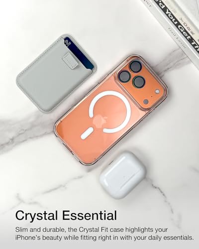 Crystal Fit Magnetic Clear Case for iPhone 17 Pro, Compatible with MagSafe, Anti Yellowing, Slim Protective Cover - size: iPhone 17 Pro