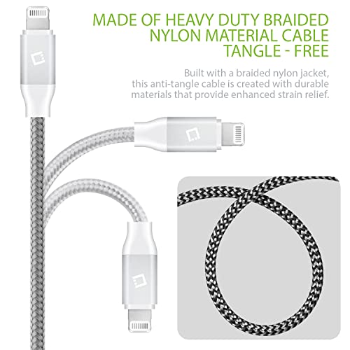 Celle Heavy-Duty Nylon Braided Lightning Cable – 10FT (Apple MFi Certified)