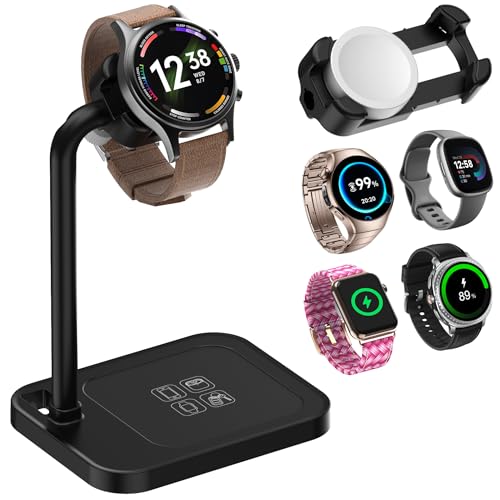 Universal Smart Watch Dock,Adjustable Telescopic Charging Stand - color: Black Universal Watch Bracket