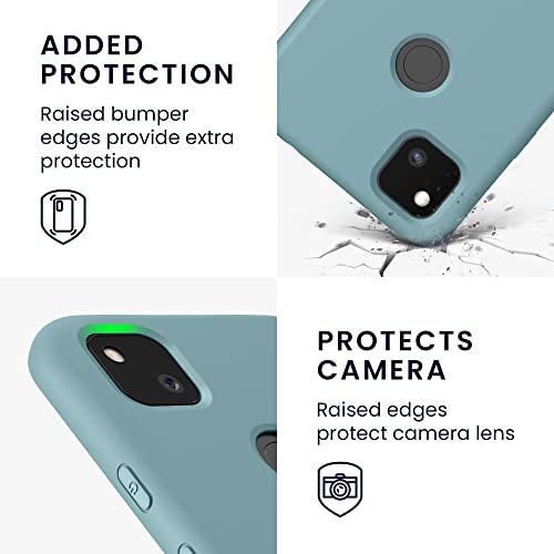 kwmobile Case Compatible with Google Pixel 4a Case - Slim Protective TPU Silicone Phone Cover - Arctic Night - color: Arctic Night
