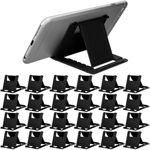 Macarrie 24 Cell Phone Stand, Universal Foldable Tablet Stand, Black - color: Black