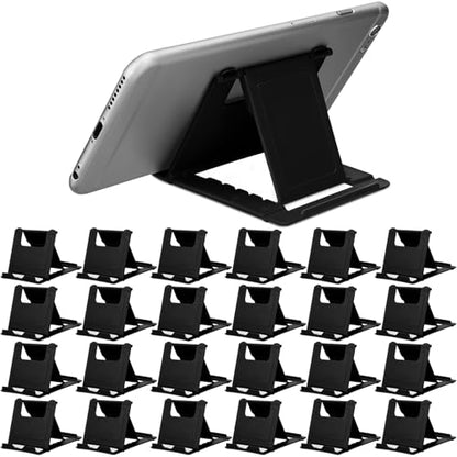 Macarrie 24 Cell Phone Stand, Universal Foldable Tablet Stand, Black - color: Black