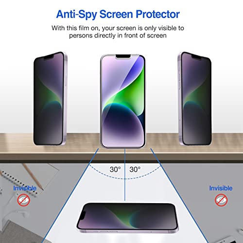 ProCase 2-Pack Privacy Screen Protector for iPhone 14 Plus & 13 Pro Max - color: Privacy