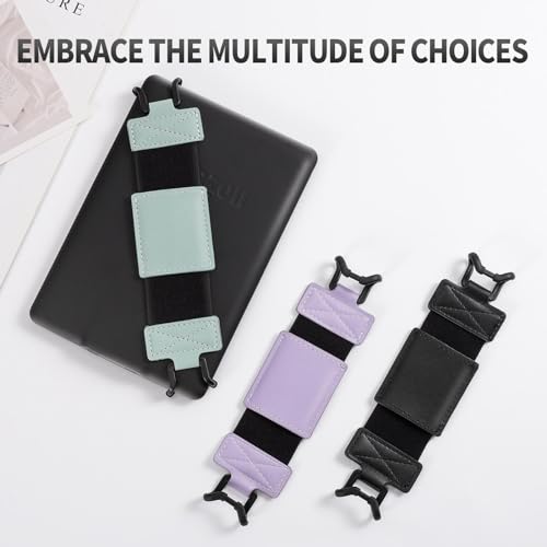 MoKo Soft Hand Strap for 6-8" Kindle eReaders Fire Tablet, Black - color: Black, style: Soft Pu Strap