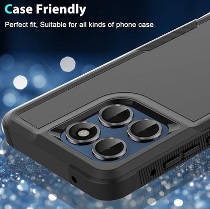Zeking 2 Set for Motorola Edge 2025 5G Camera Lens Protector - color: Black