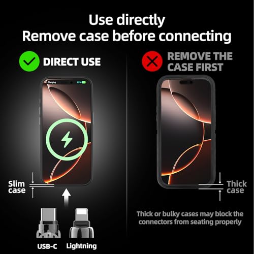 MFish 240W 4-in-1 Fast Charging Cable, Black, 3.3FT - color: Black, size: 3.3FT