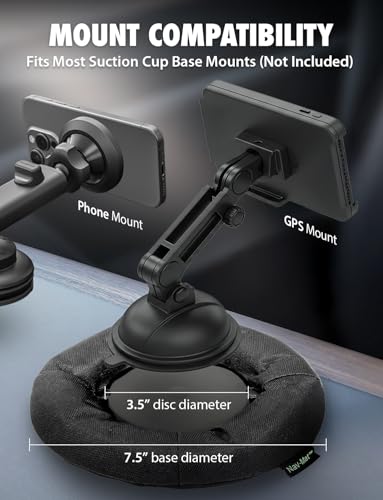Bracketron NavMat GPS Dashboard Pad, Weighted Beanbag Friction Base