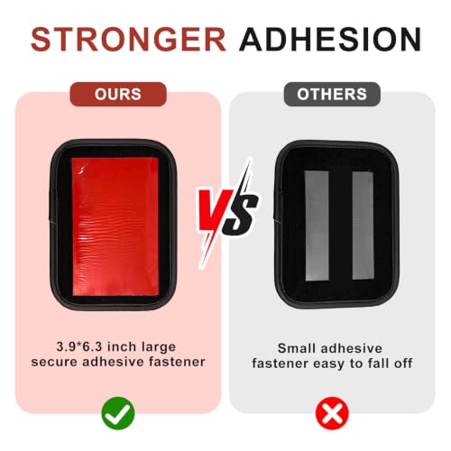 Car Door Side Organizer, Auto Seat Small PU Leather Adhesive Storage Pocket