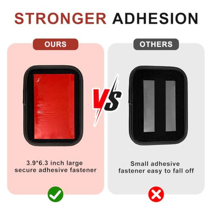 Car Door Side Organizer, Auto Seat Small PU Leather Adhesive Storage Pocket