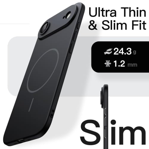JETech Magnetic Slim Case for iPhone Air, Black - color: Black, size: iPhone Air