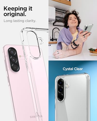 Spigen for Galaxy A56 5G Case, Ultra Hybrid [Anti-Yellowing] [Military-Grade Protection] - Crystal Clear - color: Crystal Clear, size: Galaxy A56 5G