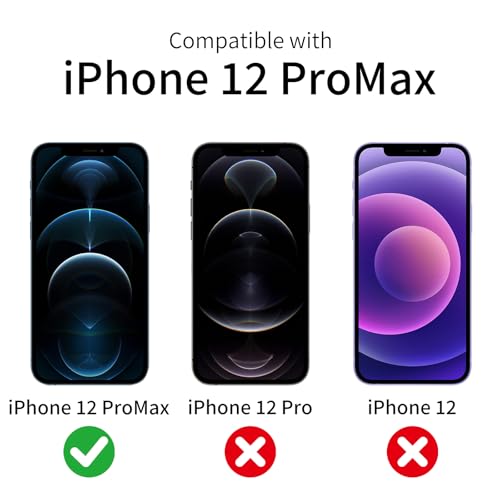 3 Pack Privacy Screen Protector for iPhone 12 Pro Max with 3 Pack Camera Lens Protector, 9H Hardness Double Shatterproof Anti-Spy Tempered Glass Film, Easy Installation - size: iPhone 12 Pro Max