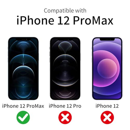 3 Pack Privacy Screen Protector for iPhone 12 Pro Max with 3 Pack Camera Lens Protector, 9H Hardness Double Shatterproof Anti-Spy Tempered Glass Film, Easy Installation - size: iPhone 12 Pro Max