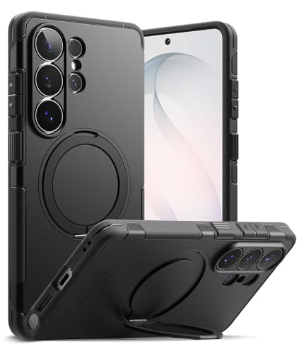 Ringke for Samsung Galaxy S26 Ultra Case [Alles Black] | Compatible with MagSafe, 360° Rotating Kickstand, Enhanced Camera Lens Protection, Powerful Magnet - color: Black, size: Galaxy S26 Ultra