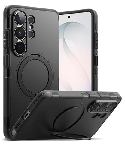 Ringke for Samsung Galaxy S26 Ultra Case [Alles Black] | Compatible with MagSafe, 360° Rotating Kickstand, Enhanced Camera Lens Protection, Powerful Magnet - color: Black, size: Galaxy S26 Ultra