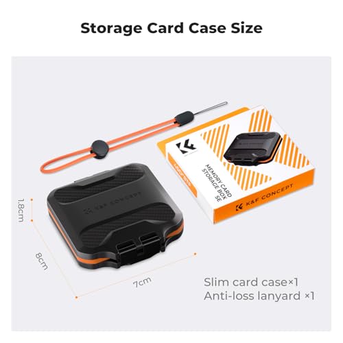 K&F CONCEPT 16 Slots Micro SD Card Case, Card Holder Organizer - size: For 16 Micro SD(TF)
