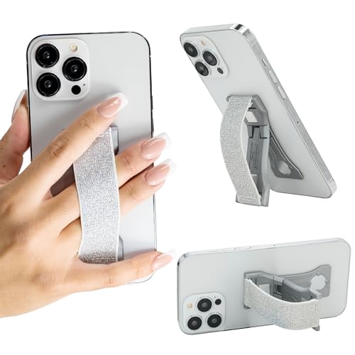 LOVEHANDLE PRO Phone Grip + Kickstand - Silver Glitter