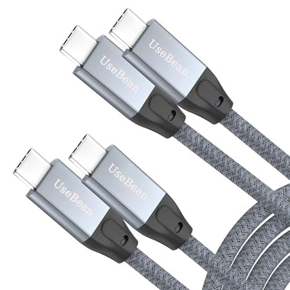 USB C to USB C Cable 15ft 2Pack, Long USB-C 3.2 Gen 2X2 20Gbps Data Cable - color: Gray, size: 15FT(2PACK)
