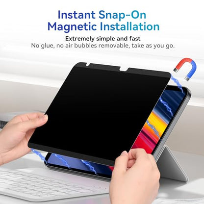 Magnetic Privacy Screen Protector Compatible with iPad 10th 2022 /11th 2025 - size: [1 PACK] iPad 10.9" Privacy Screen