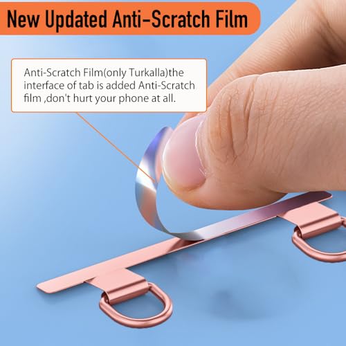 Phone Tether Tab 2pcs,0.2mm Ultra-thin Phone Metal Patch,Universal Phone Lanyard Patch for most phone (I) - color: I