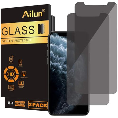 Ailun 2Pack Privacy Screen Protector iPhone 11 Pro/Xs/X 5.8 Inch - size: 11 Pro/X/Xs 5.8 inches