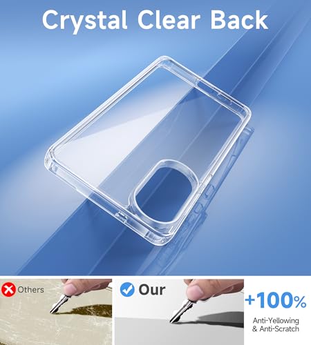 USLAI Case for Samsung Galaxy S25 Edge Clear | Anti-Yellowing, Crystal Clear Back, Shockproof, Military‑Grade Drop Protection - color: Clear, size: Galaxy S25 Edge