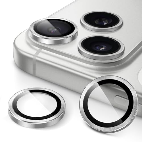 JETech Camera Lens Protector for iPhone 17 Pro/17 Pro Max, Silver, 1 Set - color: Silver