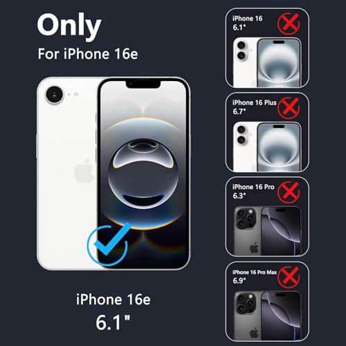 Battery Case for iPhone 16e, Upgraded 10000mAh Pack Rechargeable Charger Case with Wireless Charging Compatible for iPhone 16e (6.1 inch) External Battery Charging Cover(Black) - size: iPhone 16e-Black