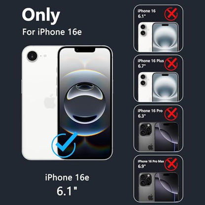 Battery Case for iPhone 16e, Upgraded 10000mAh Pack Rechargeable Charger Case with Wireless Charging Compatible for iPhone 16e (6.1 inch) External Battery Charging Cover(Black) - size: iPhone 16e-Black