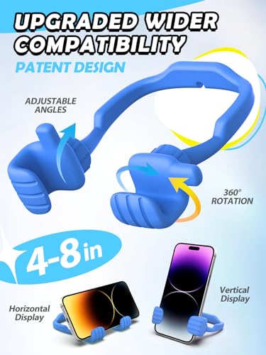 Teen Boys Gifts for Men Adults Stocking Stuffers Thumbs Up Cellphone Stand - color: Blue