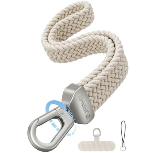 SURPHY Elastic Phone Wrist Strap, Phone Lanyard, Key Chain Lanyards - color: A- Stone
