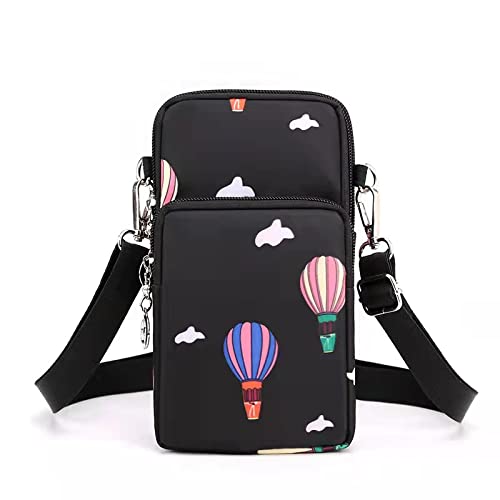Women Crossbody Cell Phone Purse Case Armband Bag for iPhone 12 13 Mini 14 15 Plus 11 Pro Max Google Pixel 6a 7a 8a 6 7 8 Pro - color: Balloon