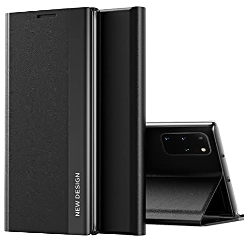 CCSmall for Samsung Galaxy A32 4G PU Leather Flip Case with Stand CX Black | Thin Slim Magnetic Closure Folio Phone Case, TPU Inner Shell, Full Cover Protective Case for Samsung Galaxy A32 4G (Not 5G)